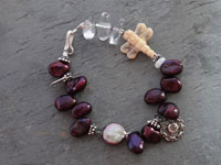 Image of Cranberry Pearl Bracelet