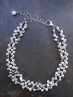 Image of Two Strand Keishi Pearl Necklace